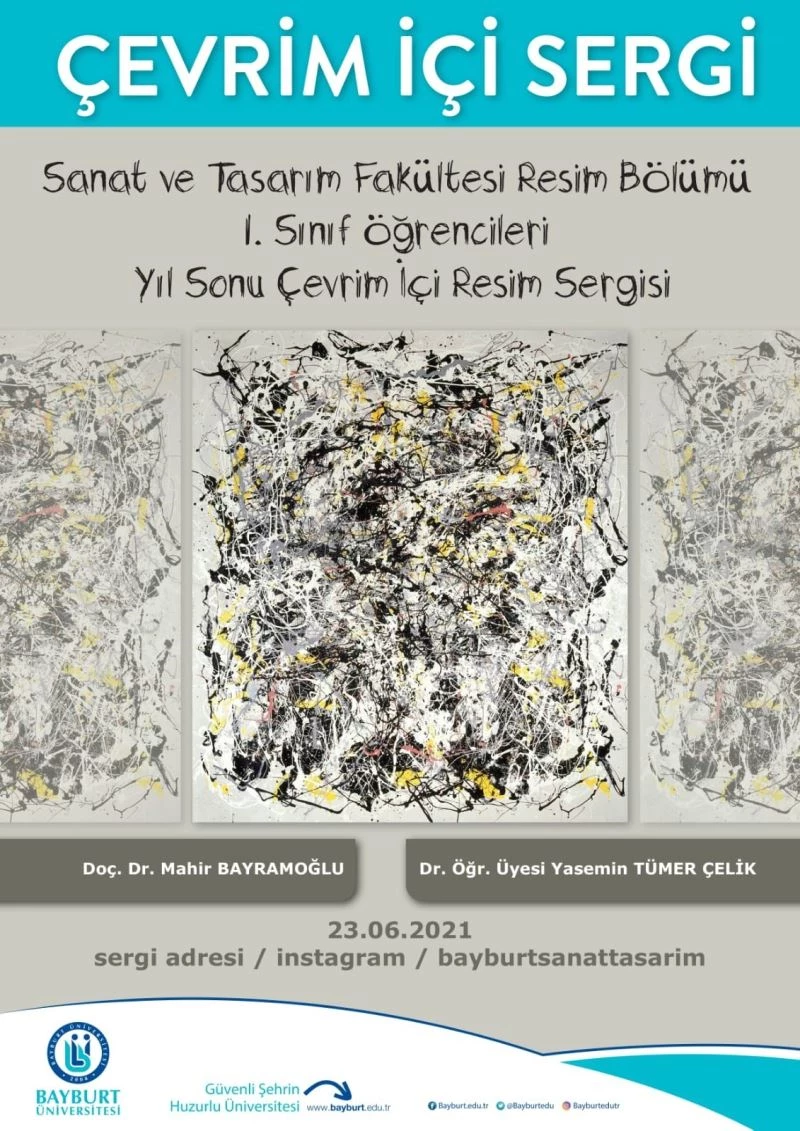 Sanat ve Tasarım Fakültesi öğrencilerinden çevrim içi resim sergisi
