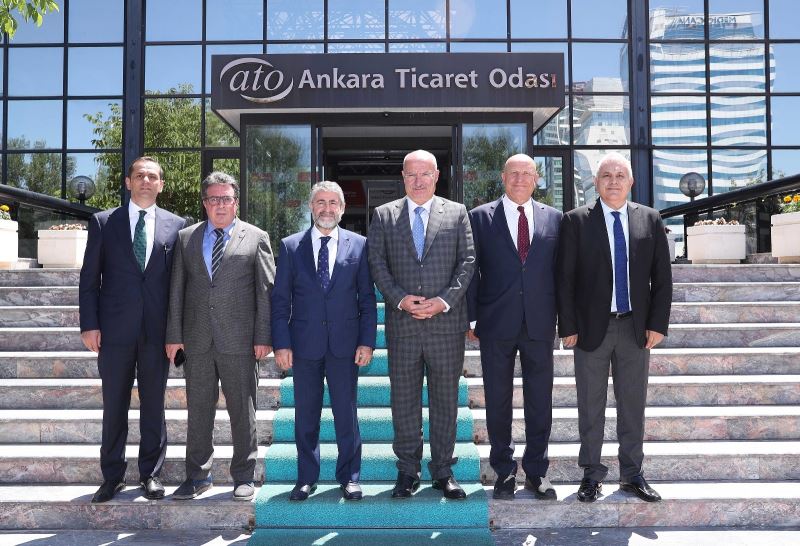 ATO Başkanı Baran, Hazine ve Maliye Bakan Yardımcısı Nureddin Nebati’yi konuk etti
