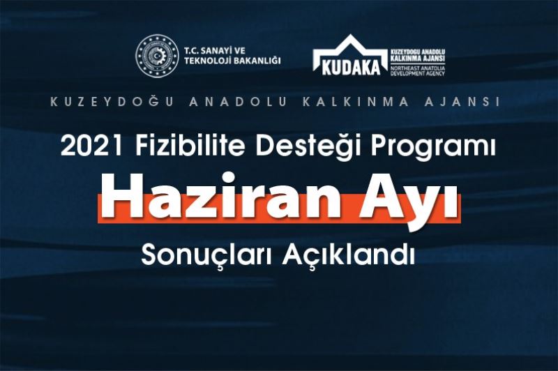 KUDAKA 2021 yılı Fizibilite Desteği Programı Haziran ayı sonuçları açıklandı
