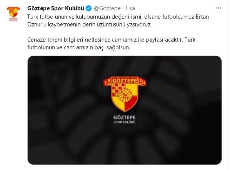 Göztepe efsanesi Ertan Öznur hayatını kaybetti
