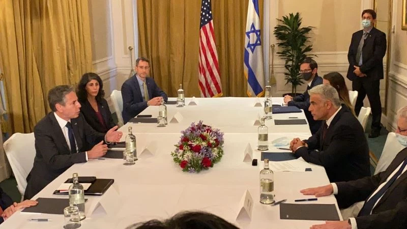 ABD Dışişleri Bakanı Blinken, İsrailli mevkidaşı Lapid ile bir araya geldi
