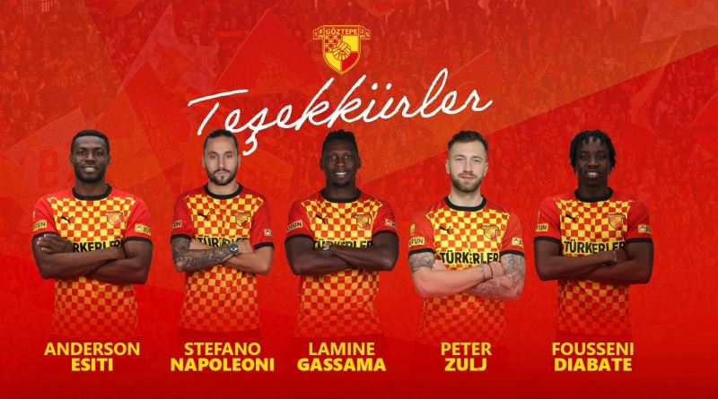 Göztepe 5 futbolcuyla yollarını ayırdı
