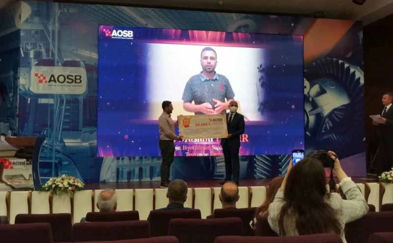 AOSB’den Öğretim Üyesi Müslüm Demir’e ikincilik ödülü
