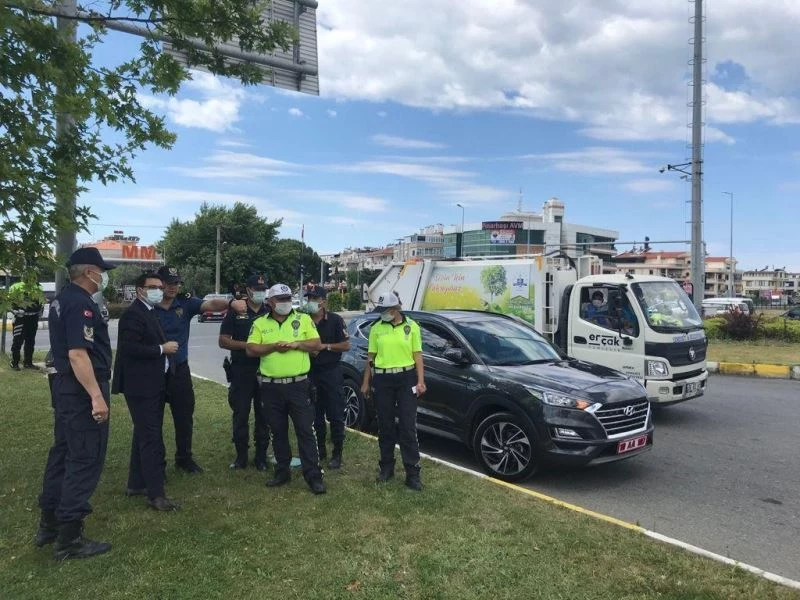 Kaymakam Ünsal, karayollarında incelemelerde bulundu
