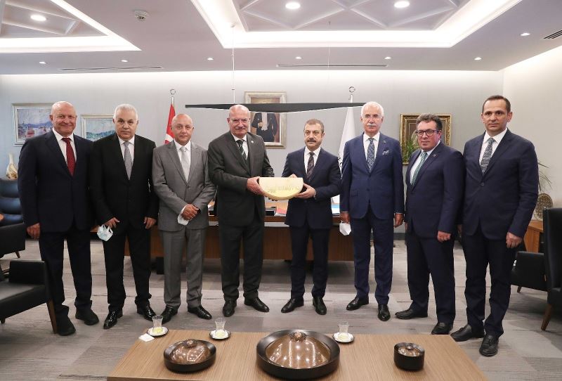 ATO heyetinden Merkez Bankası Başkanı Şahap Kavcıoğlu’na ziyaret
