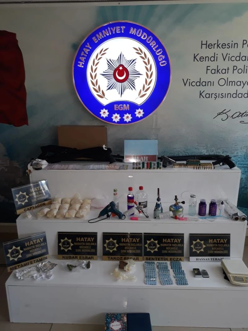 Hatay’da 12 bin 182 adet uyuşturucu hap ele geçirildi
