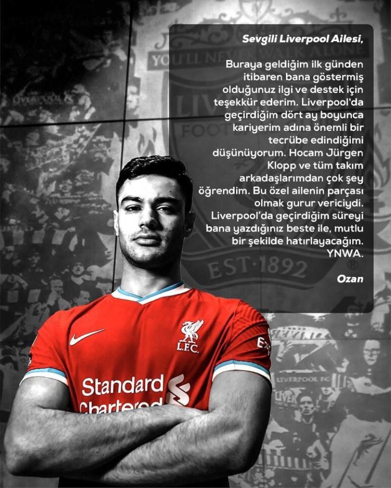 Ozan Kabak’tan Liverpool’a veda
