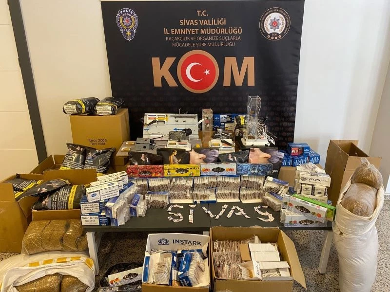 Piyasa değeri 600 bin lira, eş zamanlı operasyonlarla ele geçirildi
