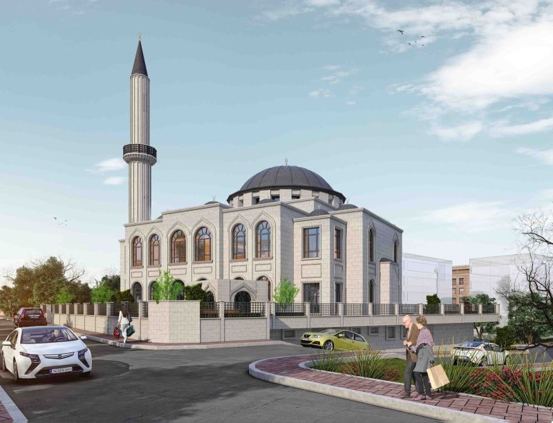 Küfeki taşından yapılacak olan Medine Camii’nin temeli atıldı
