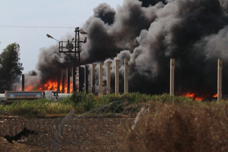 Plastik geri dönüşüm fabrikasından yangın

