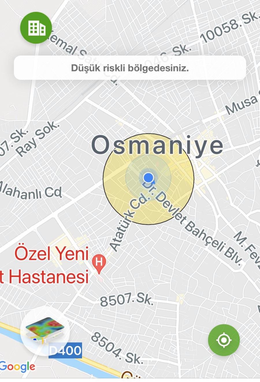 Osmaniye’de Pozitif Vaka Sayısı 5