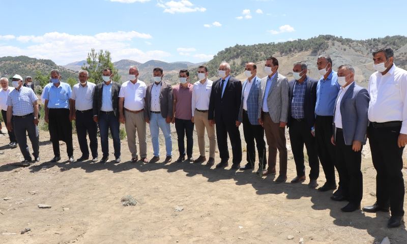 Gaziantep ve Adıyaman protokolü’nden Çetintepe Barajı inşaatında inceleme
