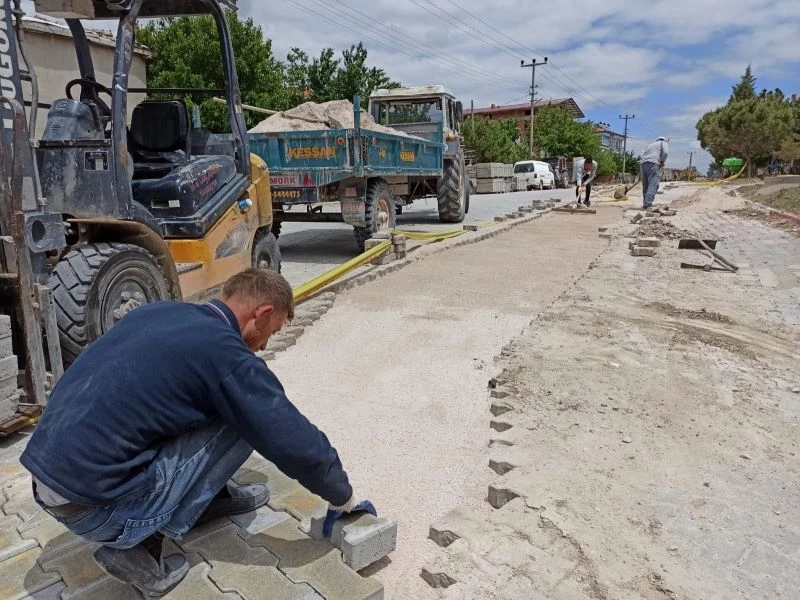 İscehisar’da üst yapı çalışması
