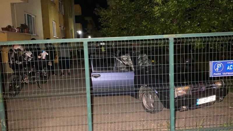 Dur ihtarına uymayıp, girdiği siteden çıkamadı
