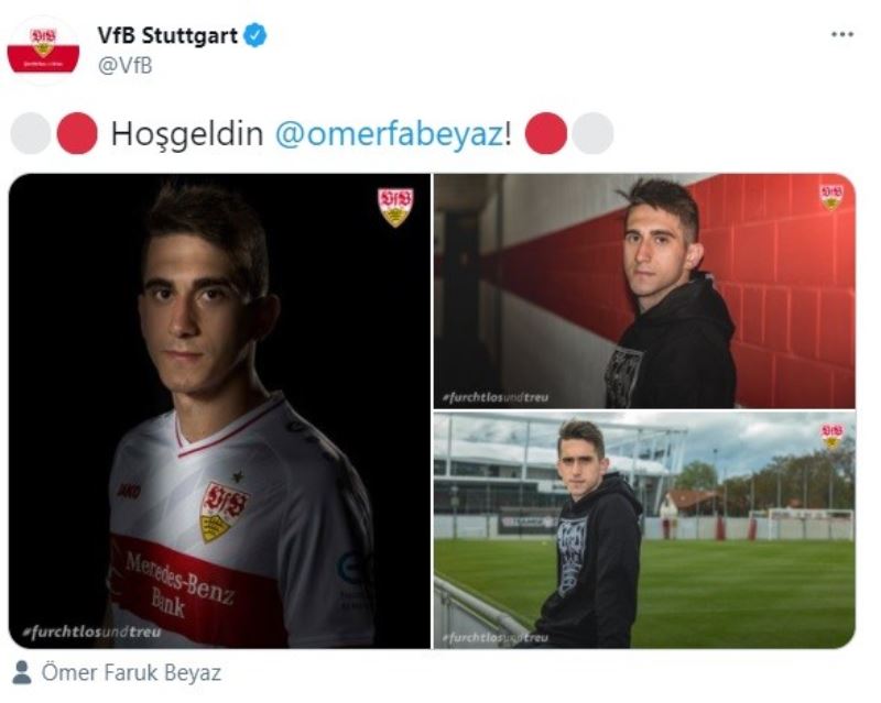 Stuttgart, Ömer Faruk Beyaz’ı açıkladı
