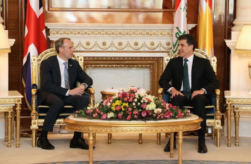 İngiltere Dışişleri Bakanı Raab: “Biz Kürt halkının dostuyuz ve tarihi ilişkilere sahibiz”
