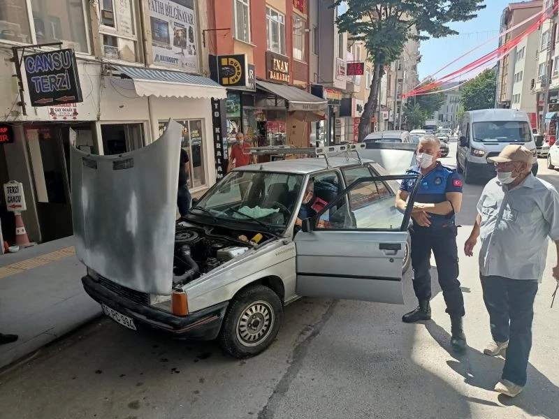 Anında müdahale ile olası bir yangını önlediler
