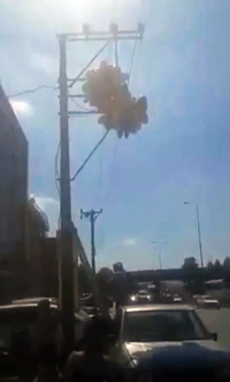 Uçan balonlar için canlarını hiçe saydılar
