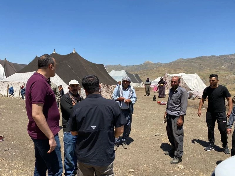 Kaymakam Akbulut’tan göçerlere ziyaret
