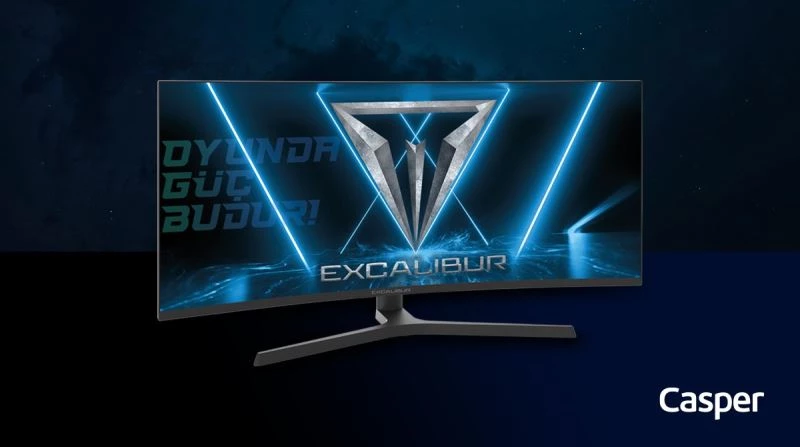 Casper yeni Excalibur monitörü ile oyun oynamayı daha keyifli, çalışmayı daha verimli hale getiriyor
