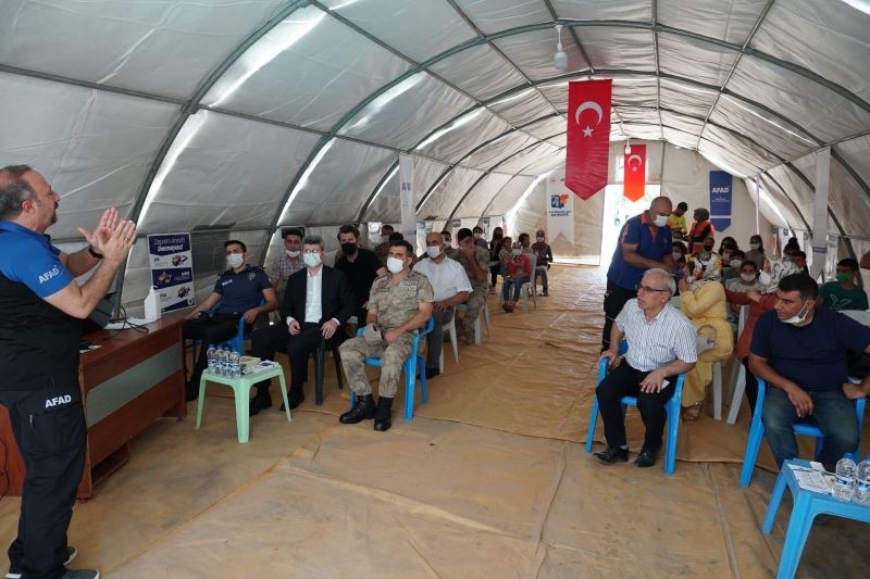 Beşiri’de AFAD eğitim çadırı kuruldu
