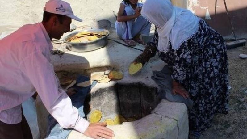 Samsat’ta bayram taplaması yapılıyor
