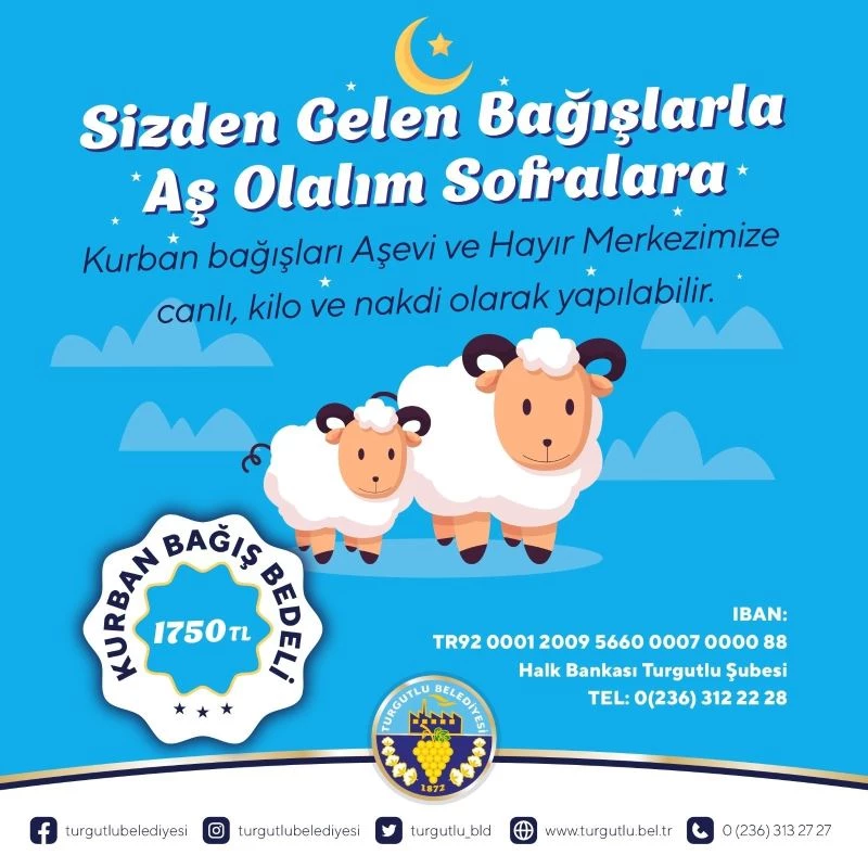 Kurban bağışları ihtiyaç sahiplerine aş olacak
