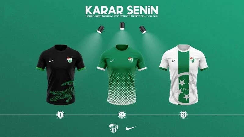 Bursaspor’un yeni sezon formalarını taraftar seçecek
