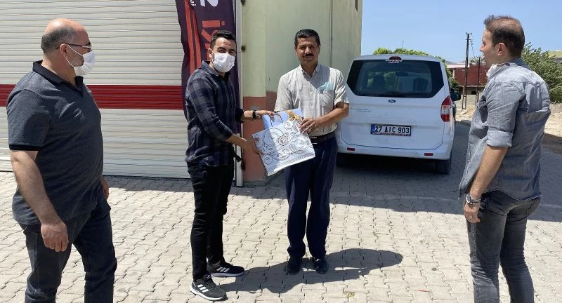 Arabanlı şehit ailelerine Kurban Bayramı ziyareti
