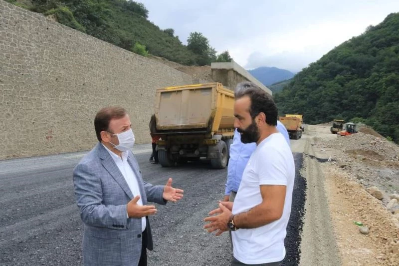 Giresun-Dereli yolu tamamlandığında 8 kilometre kısalmış olacak
