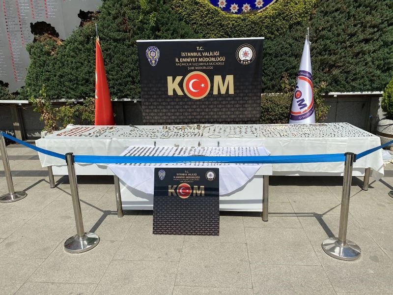 İstanbul’da antik dönemlere ait binlerce tarihi eser yakalandı
