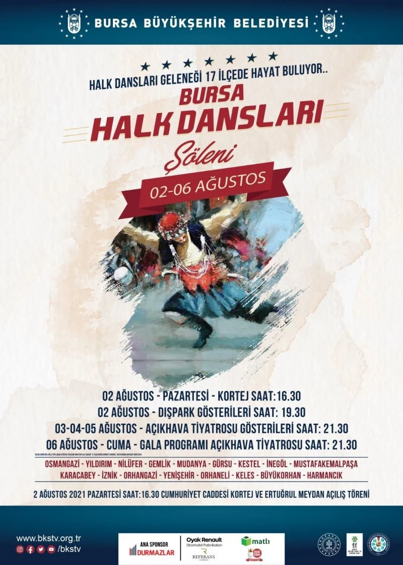 Bursa’da folklor rüzgârı esecek
