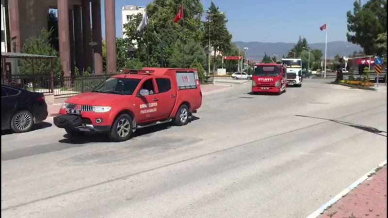 Manavgat’ta devam eden yangın için Burdur’dan takviye ekip yola çıktı
