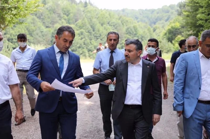 Çamlıpınar göletinde inceleme yapıldı
