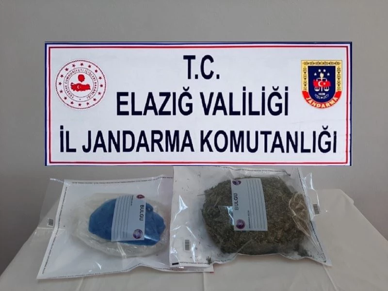 Elazığ’da araca zulalanmış vaziyette 1 buçuk kilo esrar ele geçirildi

