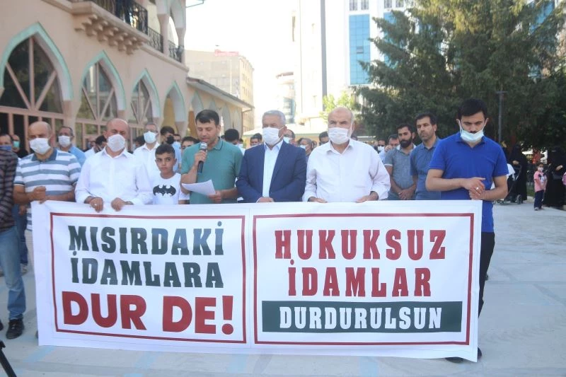 Mısır’da darbe karşıtlarının idam edilmesi Van’da protesto edildi
