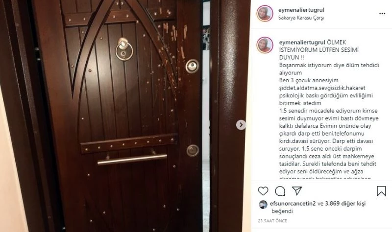 Boşanmak üzere olduğu eşinin kapsına dayanan kocaya elektronik kelepçe
