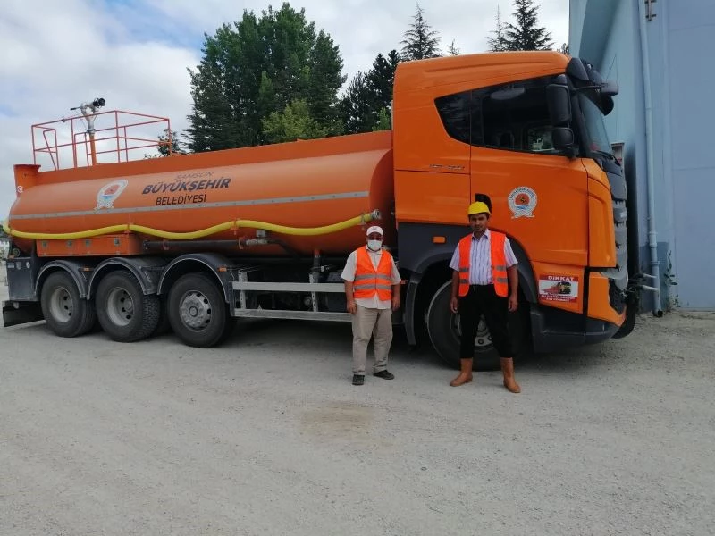 Samsun Büyükşehir Belediyesi Antalya’ya arazöz takviyesi gönderdi
