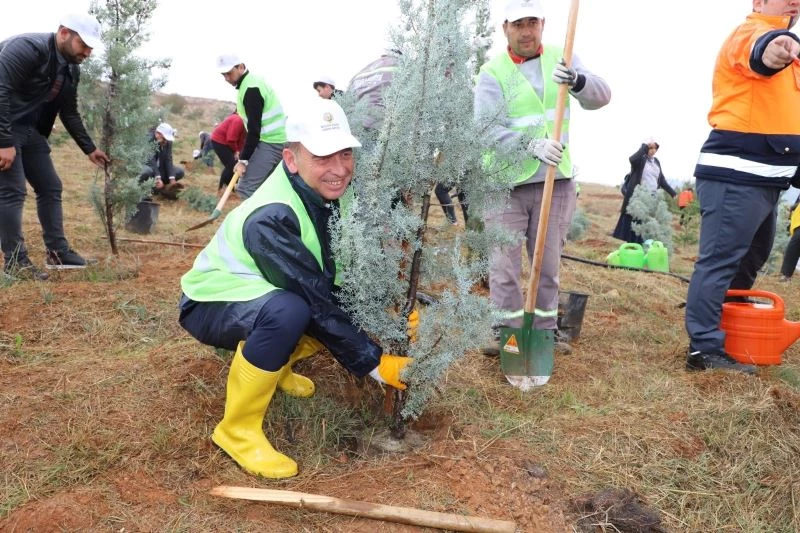 Başkan Akın’dan TEMA Vakfına 723 çalışanı adına 723 fidan bağışı
