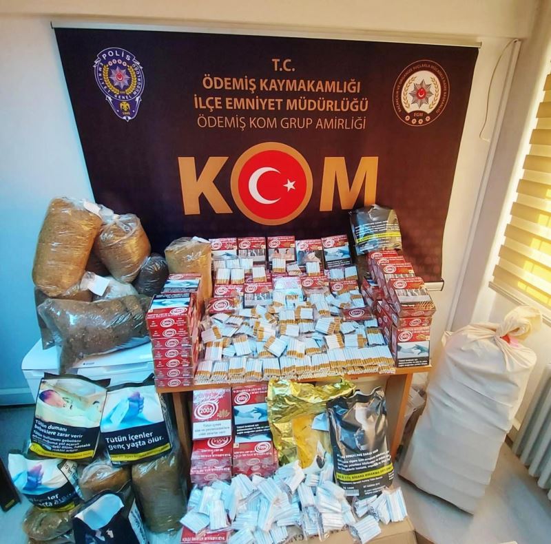 İzmir’de kaçak tütün operasyonu: 2 gözaltı
