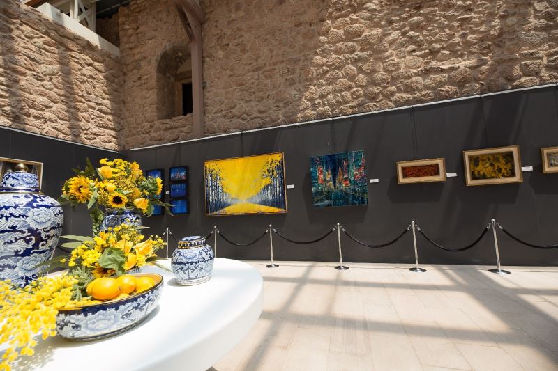 İtalyan ressamların eserleri, tarihi İshak Paşa Sarayı’nda

