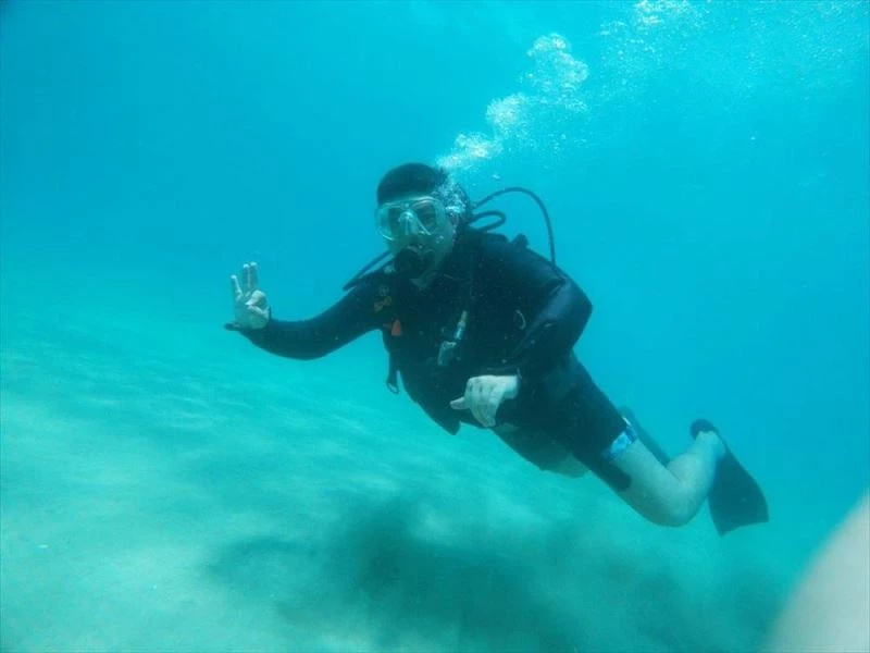 Mersin Kültür ve Turizm Müdürü Duru, arkeolojik su altı araştırmalarını dalarak inceledi