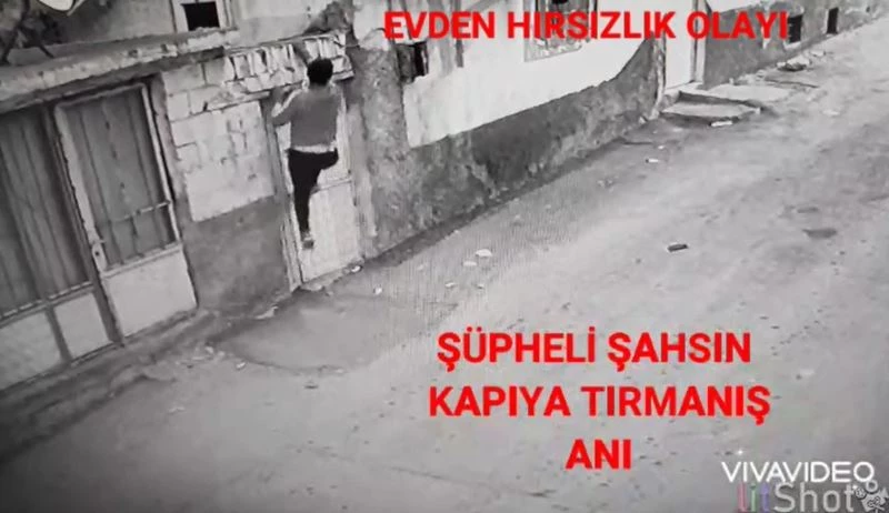 Örümcek adam gibi tırmanarak girdiği evden valiz dolusu eşya çaldı
