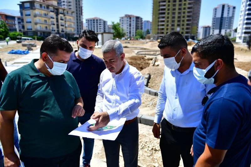 Yeşilyurt Belediyesi, Çilesiz’deki 10 dönümlük alanı park yatırımıyla güzelleştiriyor
