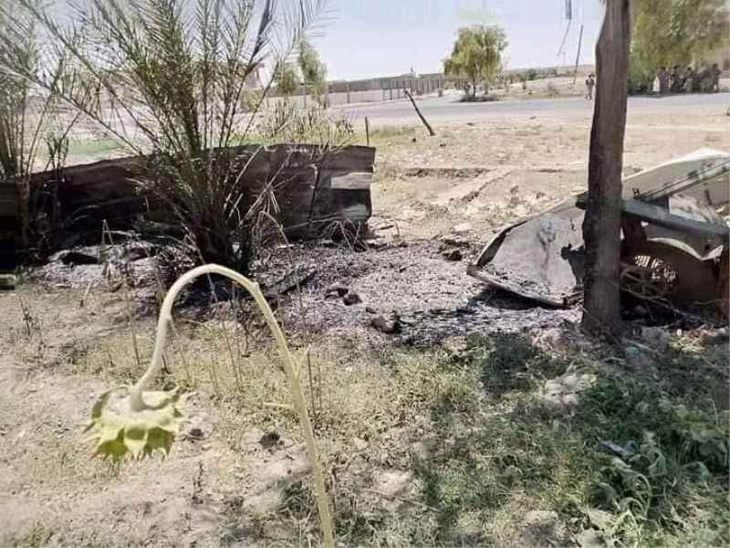 Ayn el-Esed Askeri Üssü’ne saldırı düzenleyen kamyondaki roketler patladı
