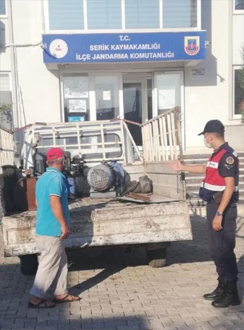 Antalya’da su dinamosu ve kablo hırsızlığına karıştığı öne sürülen zanlı tutuklandı