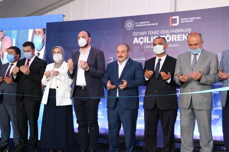 Bakan Varank’ın açılışını yaptığı fabrika temiz oda sistemlerinde ithalatı azaltmayı hedefliyor
