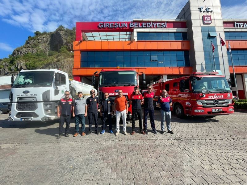 Giresun’dan Antalya’ya itfaiye aracı ve personel desteği
