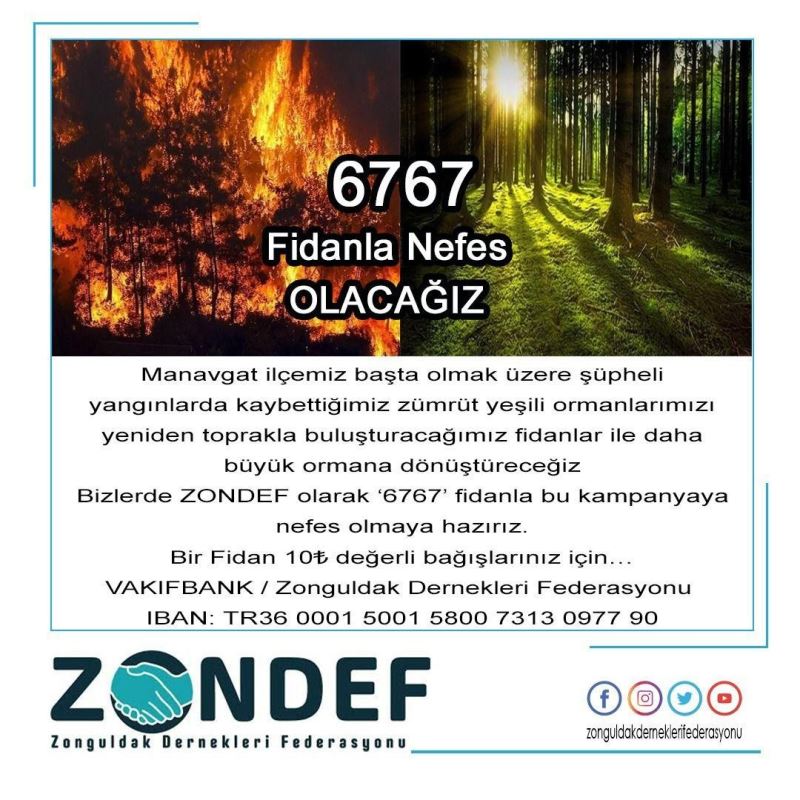 ZONDEF’ten “6767” fidan kampanyası
