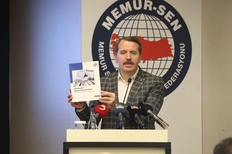 Memur-Sen Genel Başkanı Yalçın: “Sözleşmeli personelin sorunu çözümü konusunda en etkili yöntem kadrolu istihdamın benimsenmesi”
